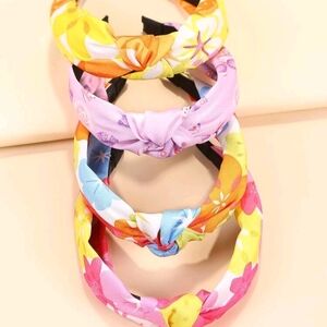 🆕FLORAL KNOTTED HEADBANDS - SET OF 4